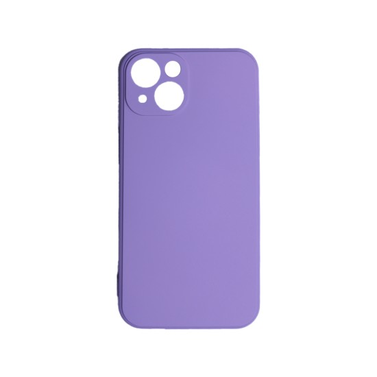 Capa de Silicone com Moldura de Câmera para Apple iPhone 13 Roxo